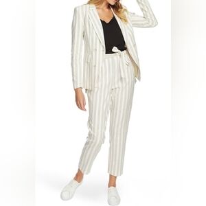 1. STATE Duet Double Breasted Striped Pantsuit in 10